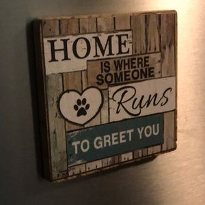 $5 w/$10 PURCHASE Wood Sign Magnet